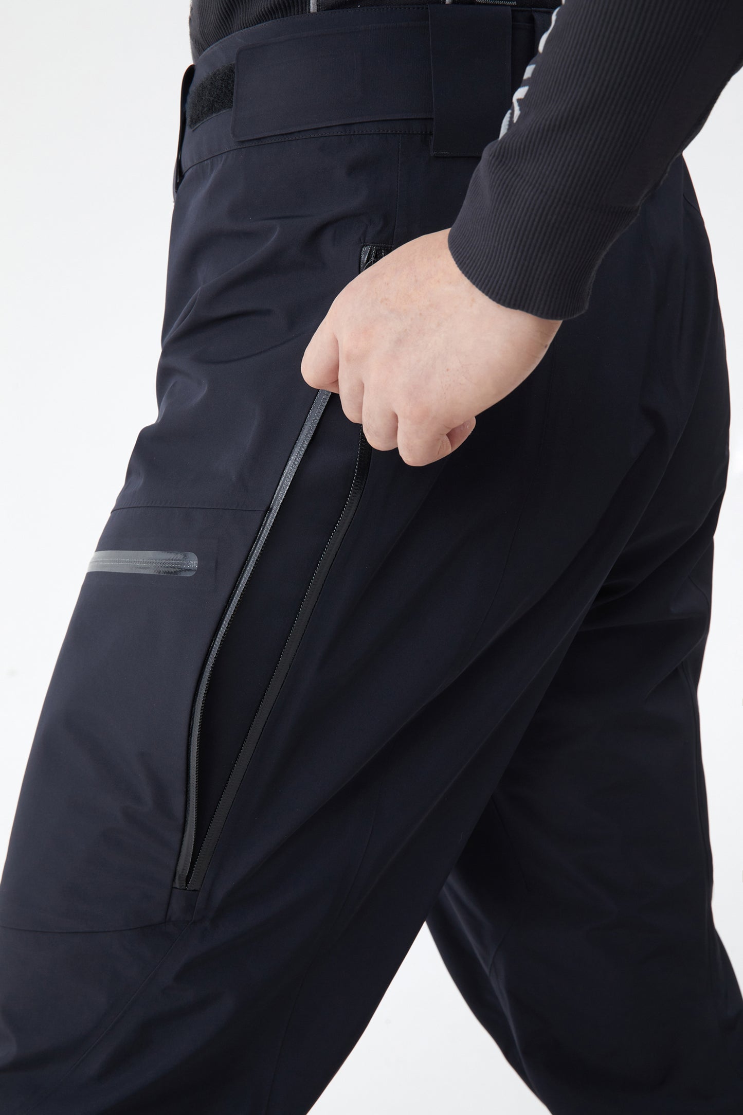 SHUNWEI STUDIO 3L SNOW PANTS exile space black