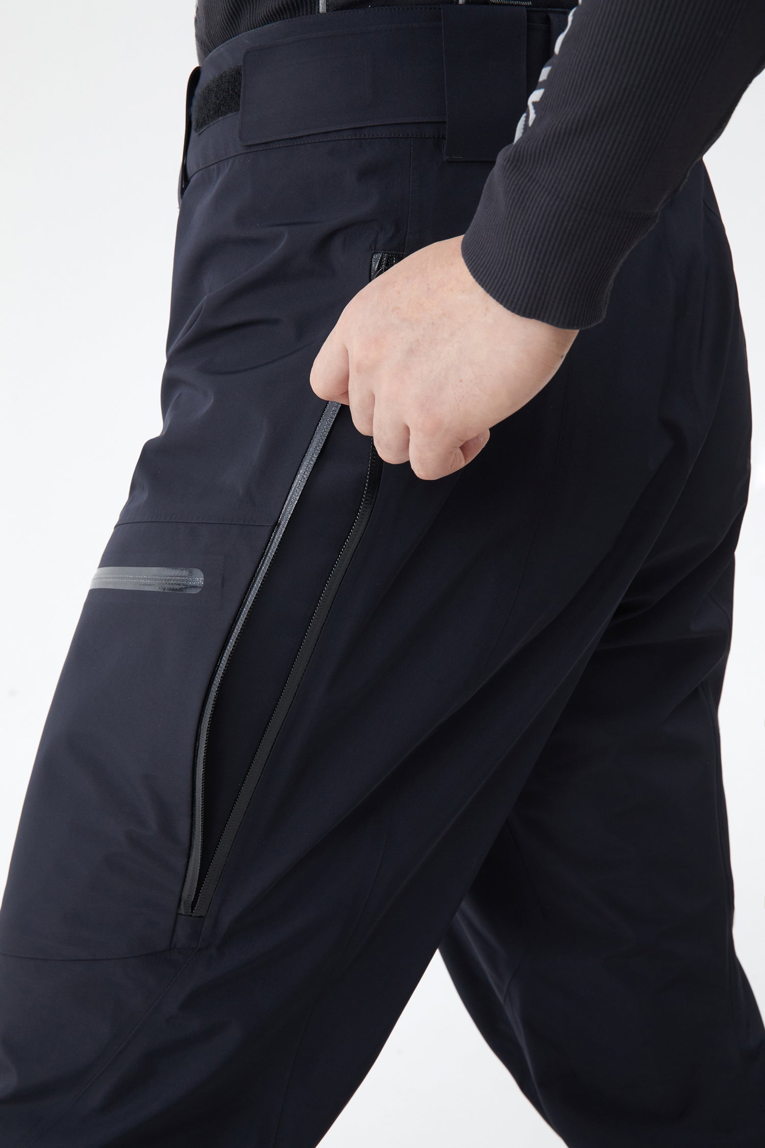 SHUNWEI STUDIO 3L SNOW PANTS exile space black