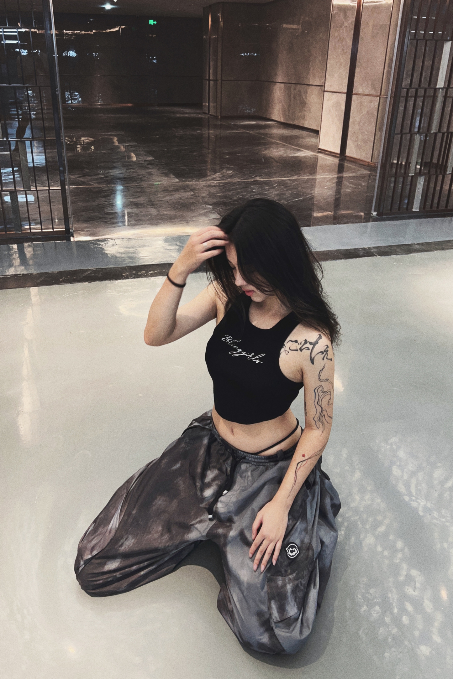 exile space LMDSNOW Snow Pants Texture Black