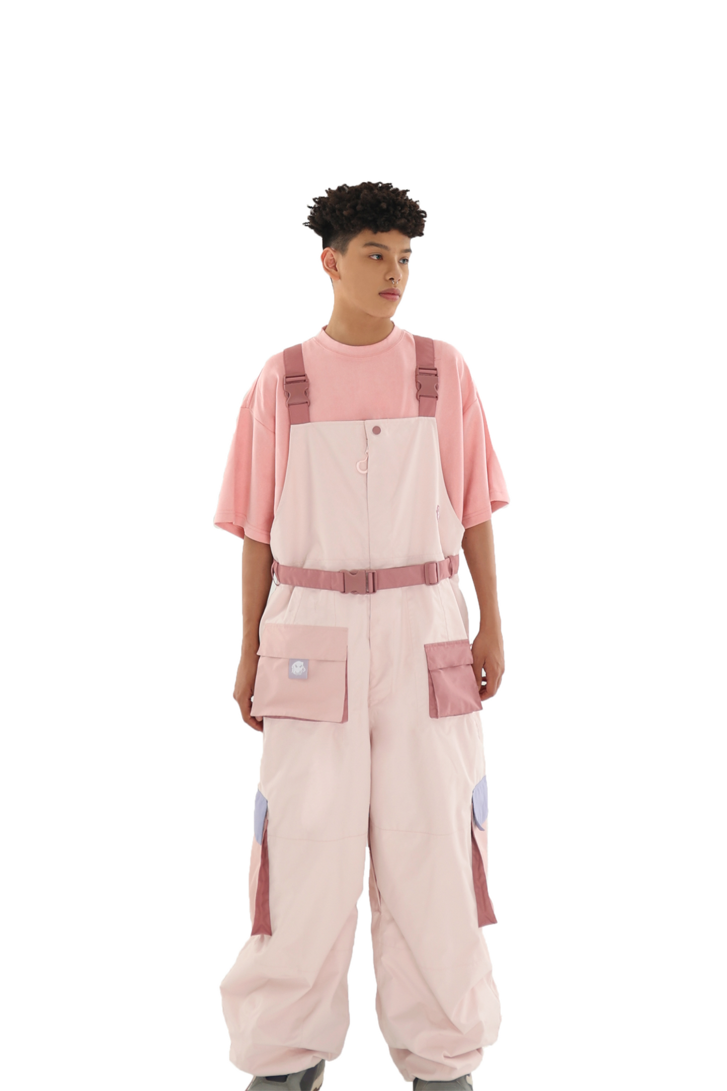 exile space LMDSNOW pink Snow Bib Pants