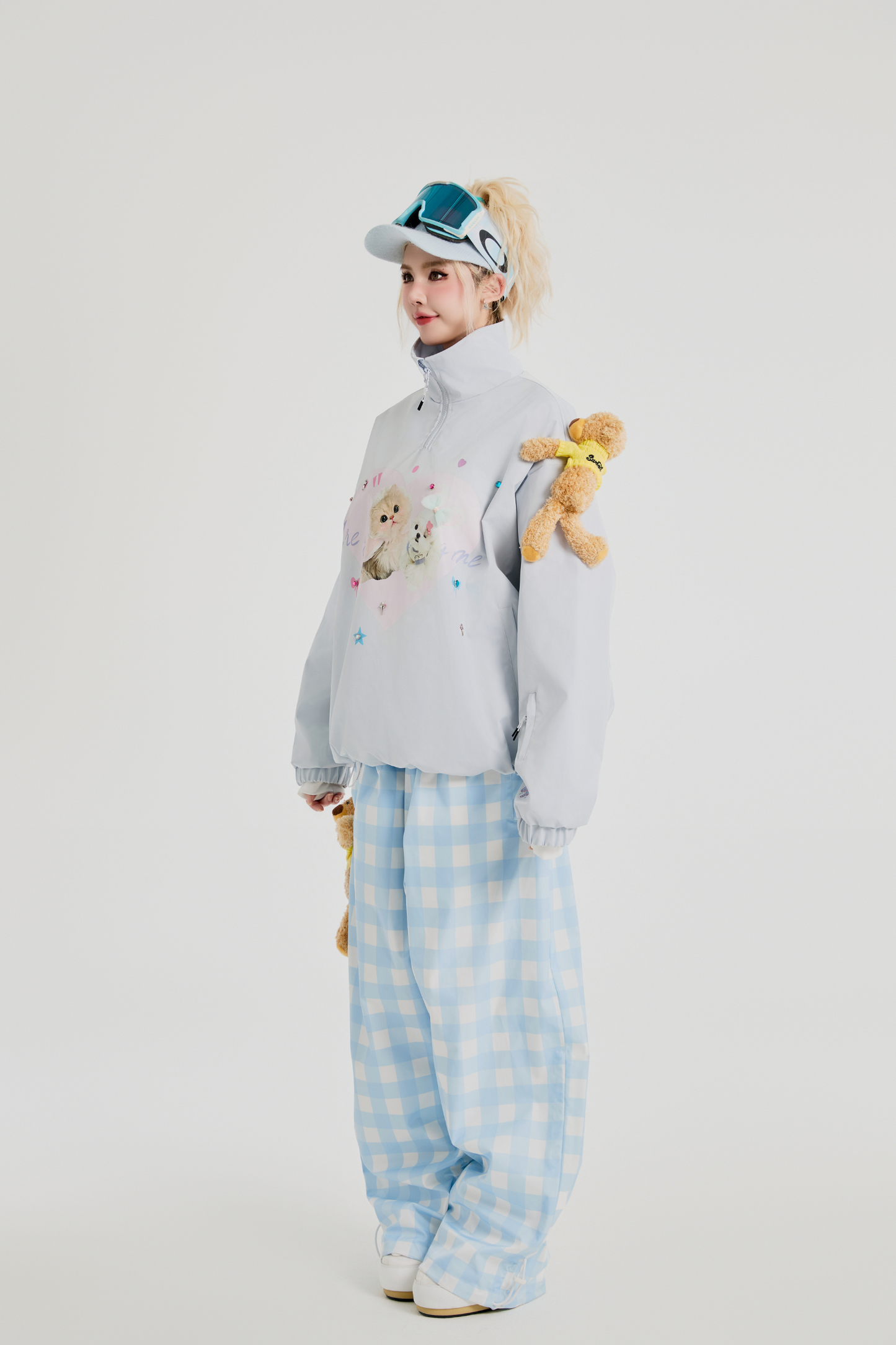 SwagLi Classic Plaid Snow Pants