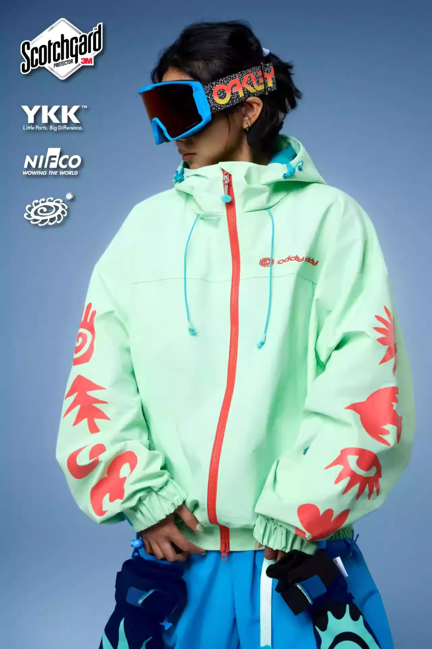 OddyEddy Mint Drip Snowboard Ski Jacket - Unisex, Pre-Order