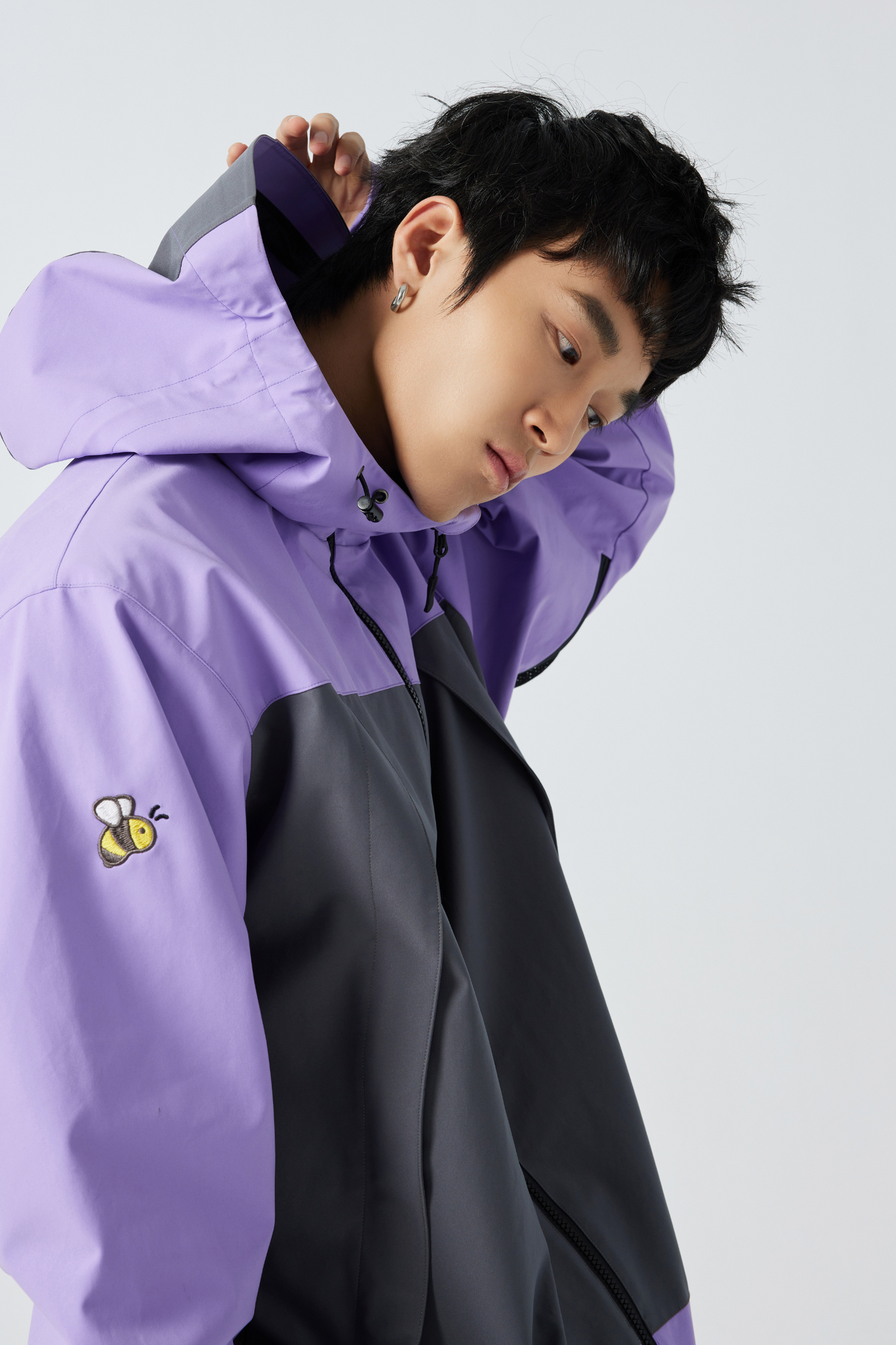 Positibeety 3L Purple Snow Jacket - Exile Space