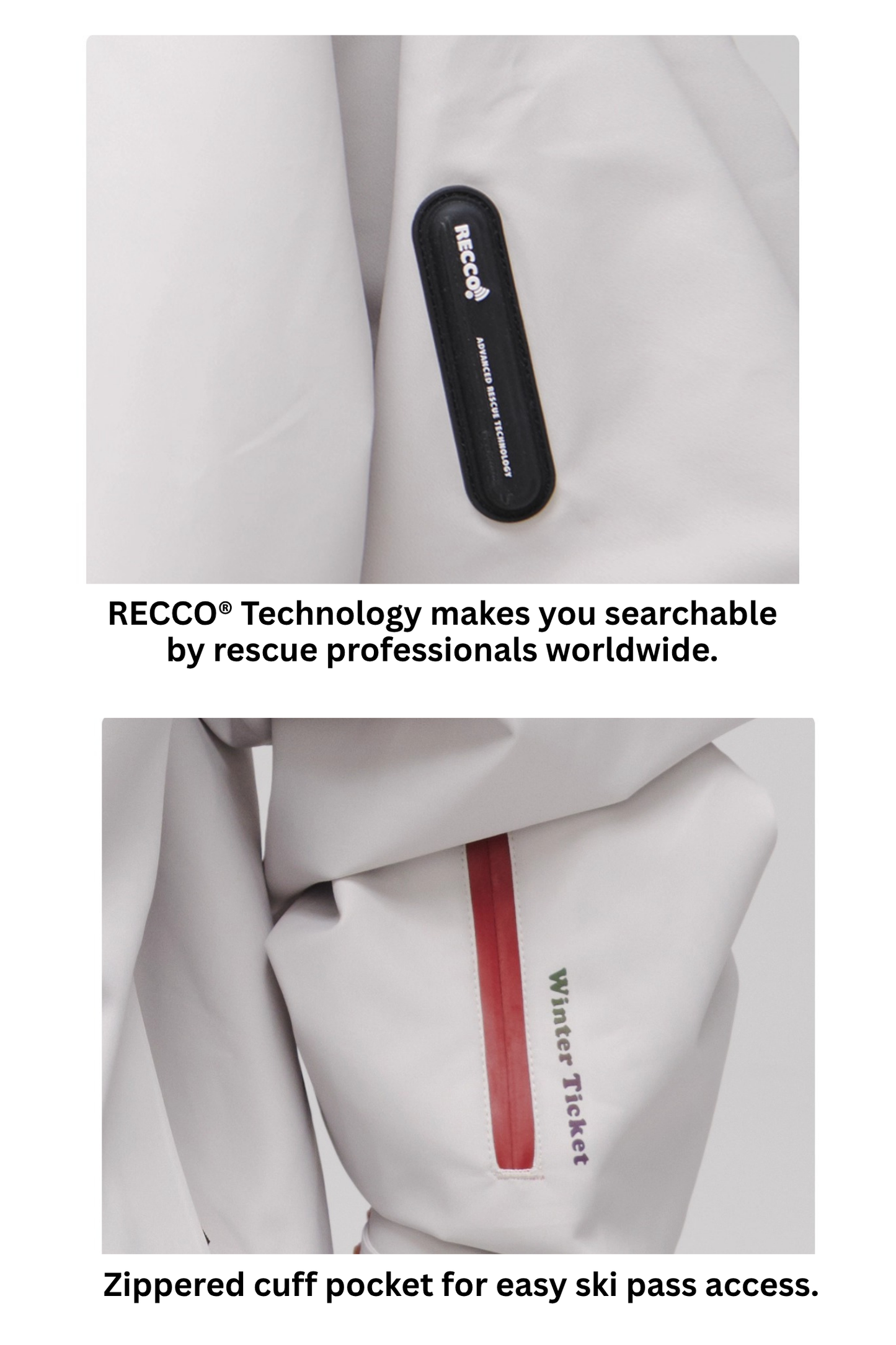 Winter Ticket RECCO® Snow Jacket Urban Dust