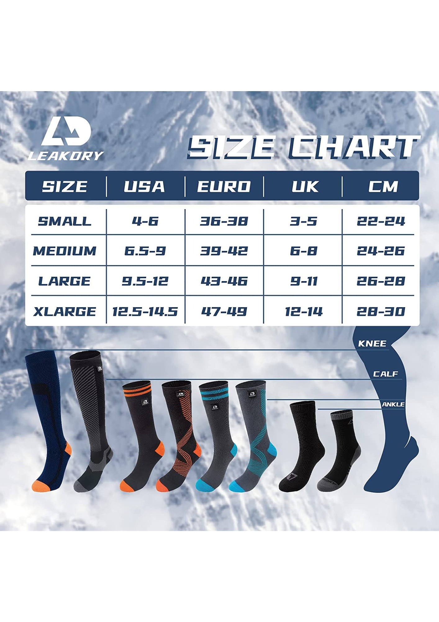 Leakdry Waterproof Breathable Socks Ultra Compression Knee High - Exile Space