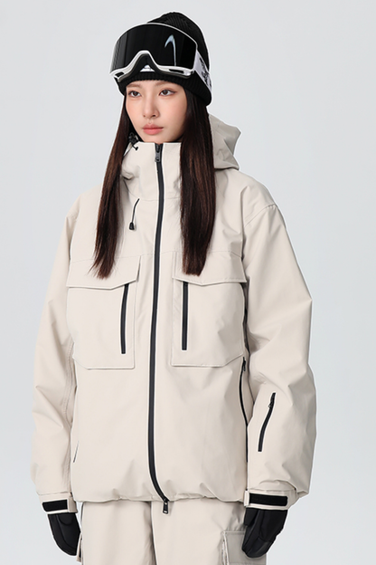 SEARIPE Heavyweight Waterproof 3-Layer Fabric Snow Jacket Unisex - Exile Space