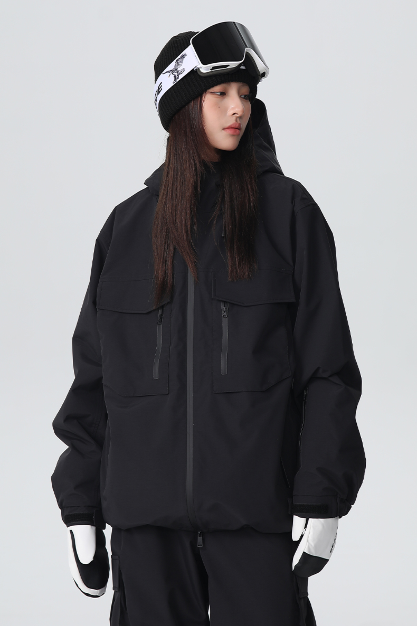 SEARIPE Heavyweight Waterproof 3-Layer Fabric Snow Jacket Unisex - Exile Space