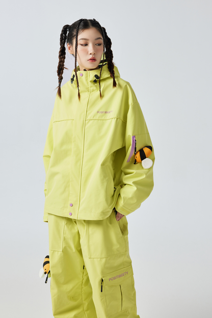 Positibeety 3L Detachable Bee Snow Jacket - Exile Space