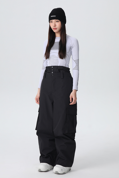 SEARIPE Heavyweight Waterproof 3-Layer Fabric Snow Pants Unisex