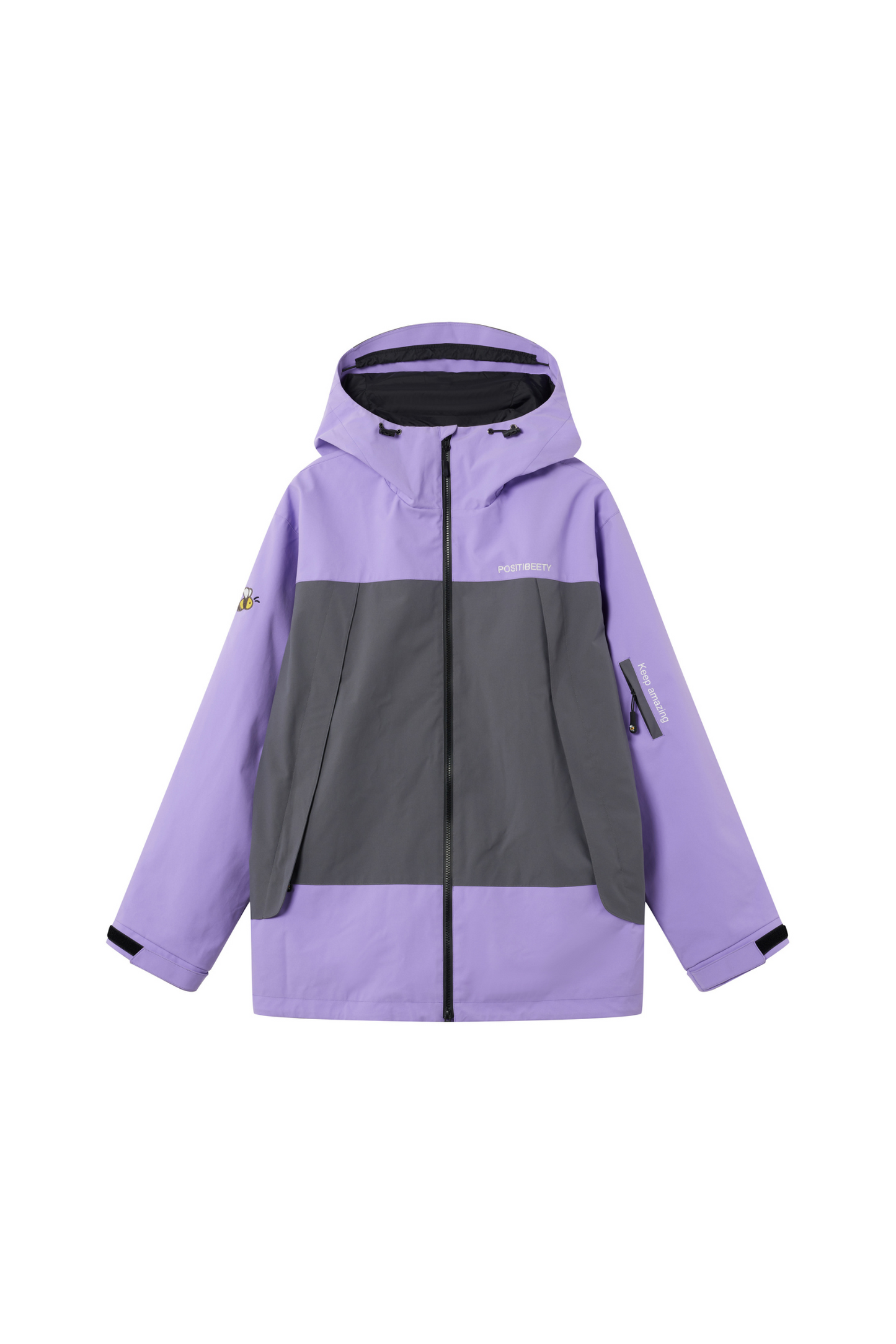 Positibeety 3L Purple Snow Jacket - Exile Space