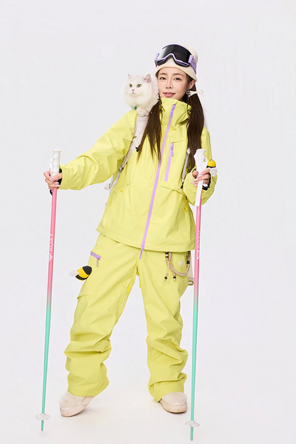 Positibeety 3L Honeybee Ski Snowboard Pants