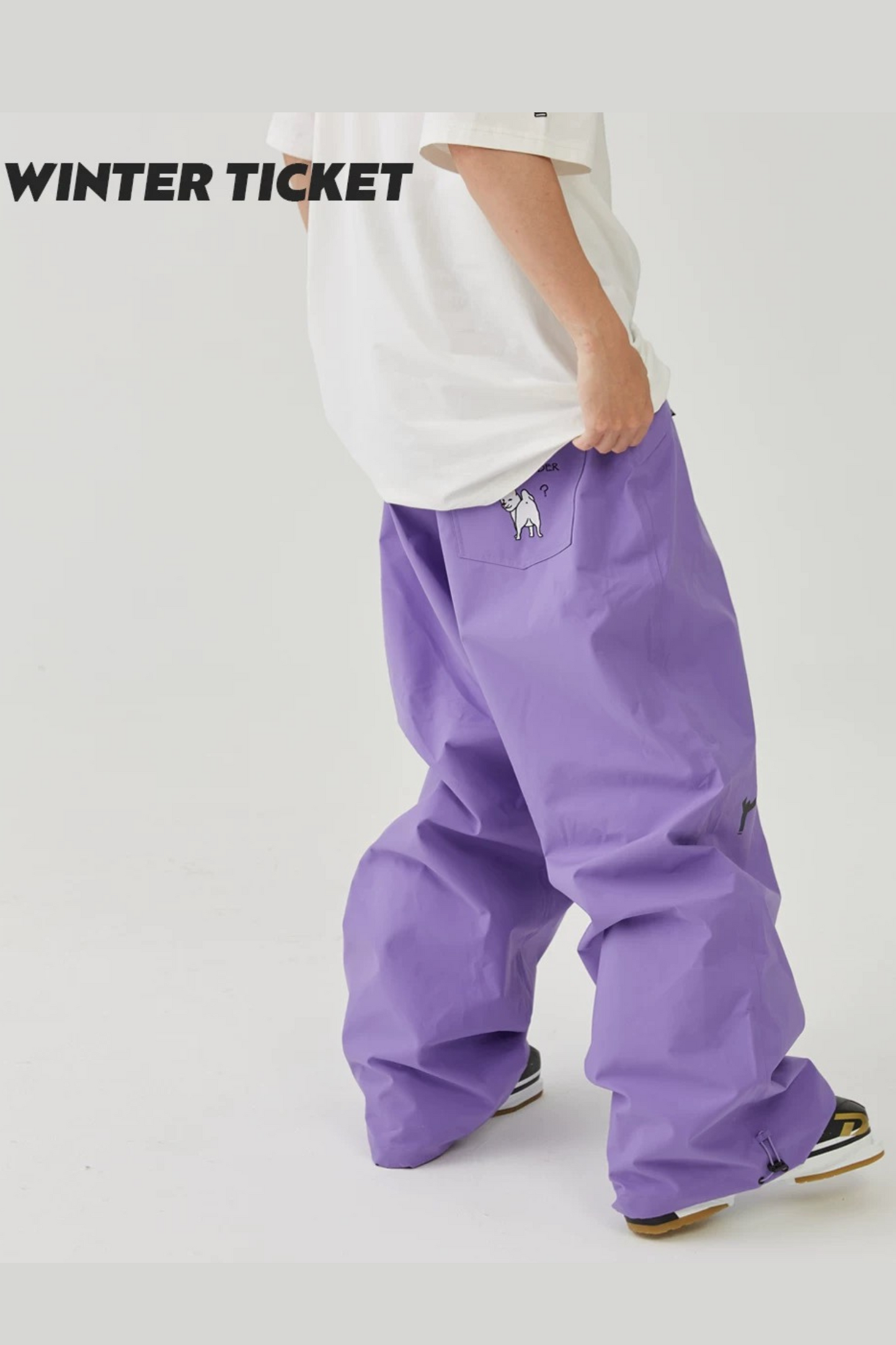 Winter Ticket Freestyle Oversize Purple Snow Pants