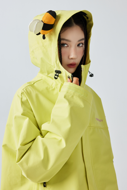 Positibeety 3L Detachable Bee Snow Jacket - Exile Space