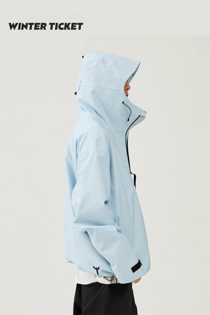 Winter Ticket 3L Freestyle Oversize Light Blue Ski Jacket