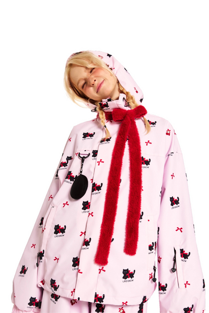 LMDSNOW Pink Cat Snow Suit