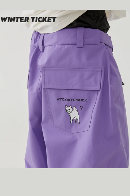 Winter Ticket Freestyle Oversize Purple Snow Pants