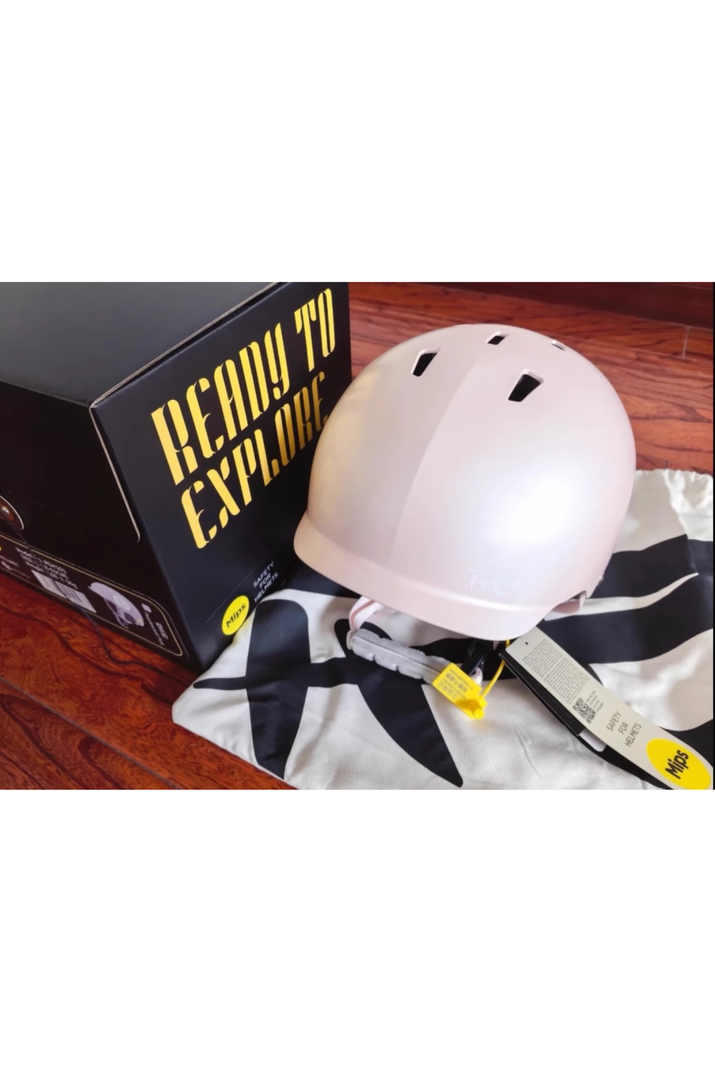 REV ORIX Snow Helmet Cherry Blossom Pink