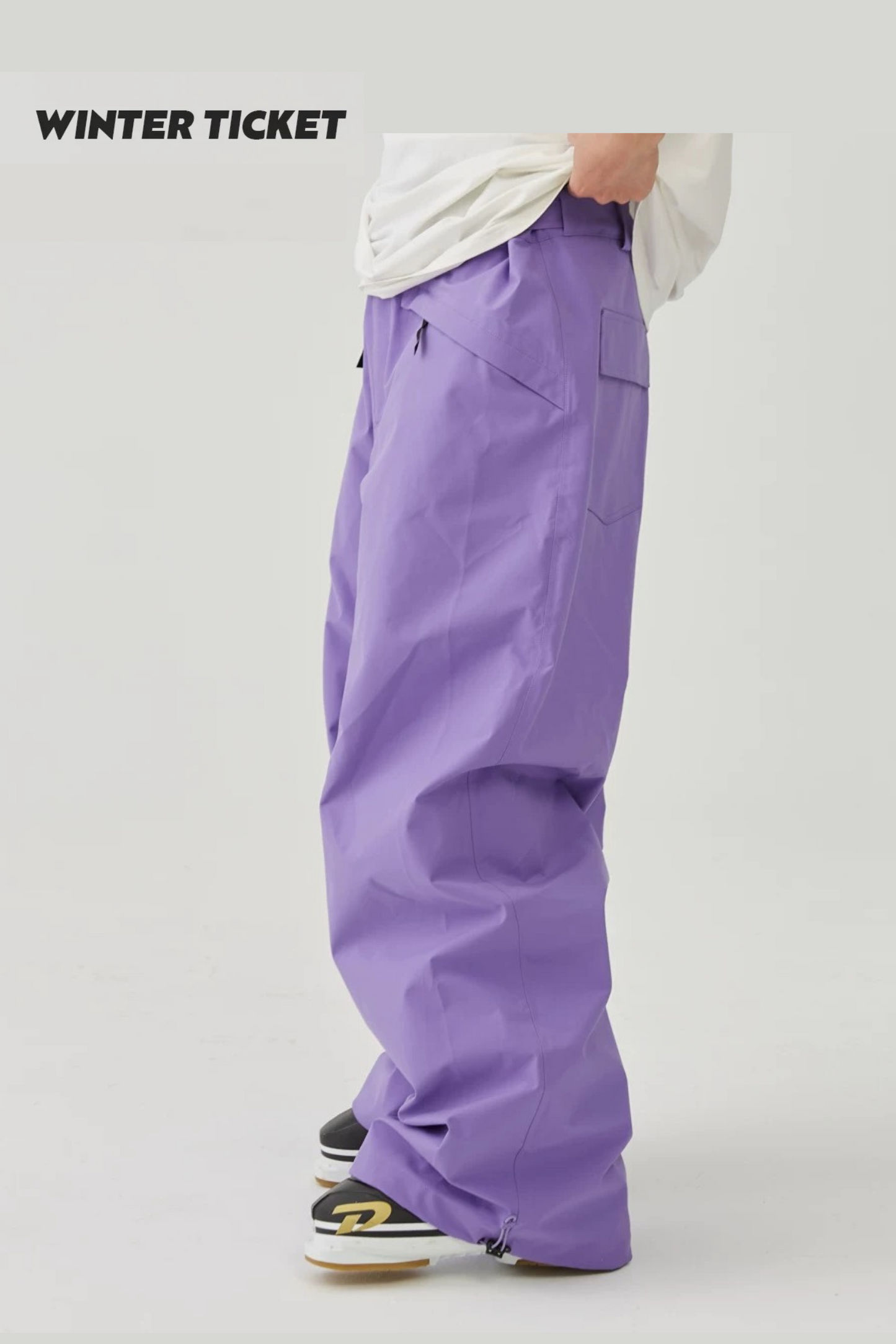 Winter Ticket Freestyle Oversize Purple Snow Pants