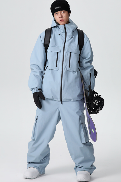 SEARIPE Heavyweight Waterproof 3-Layer Fabric Snow Pants Unisex