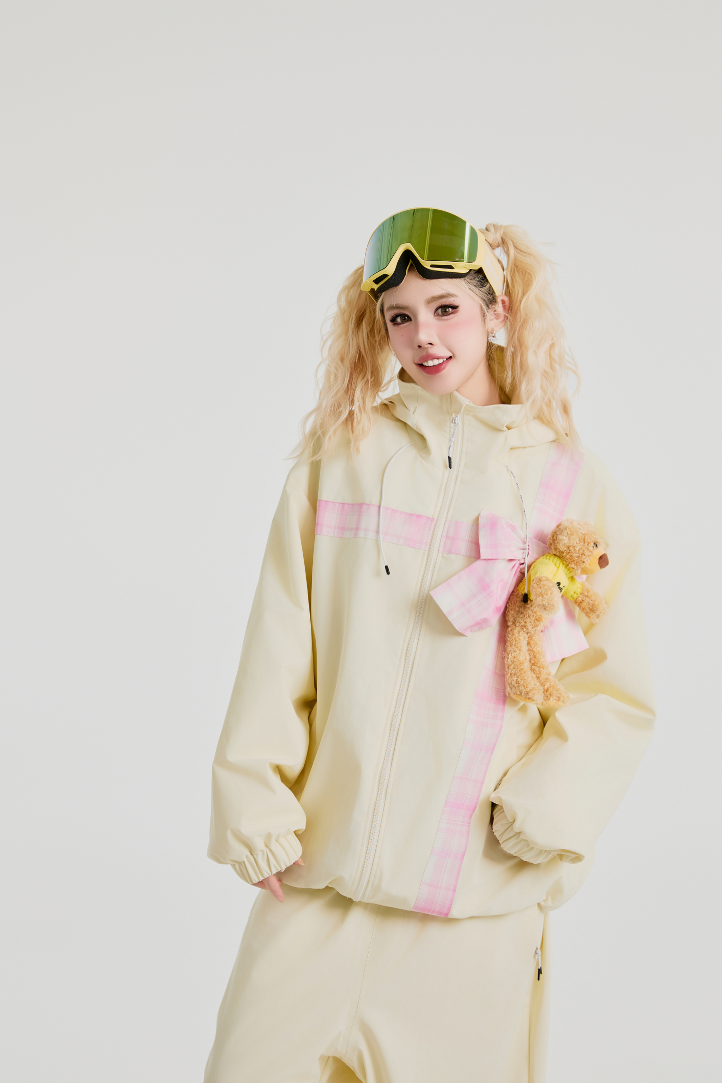 SwagLi Teddy Bear Bow Snowsuit