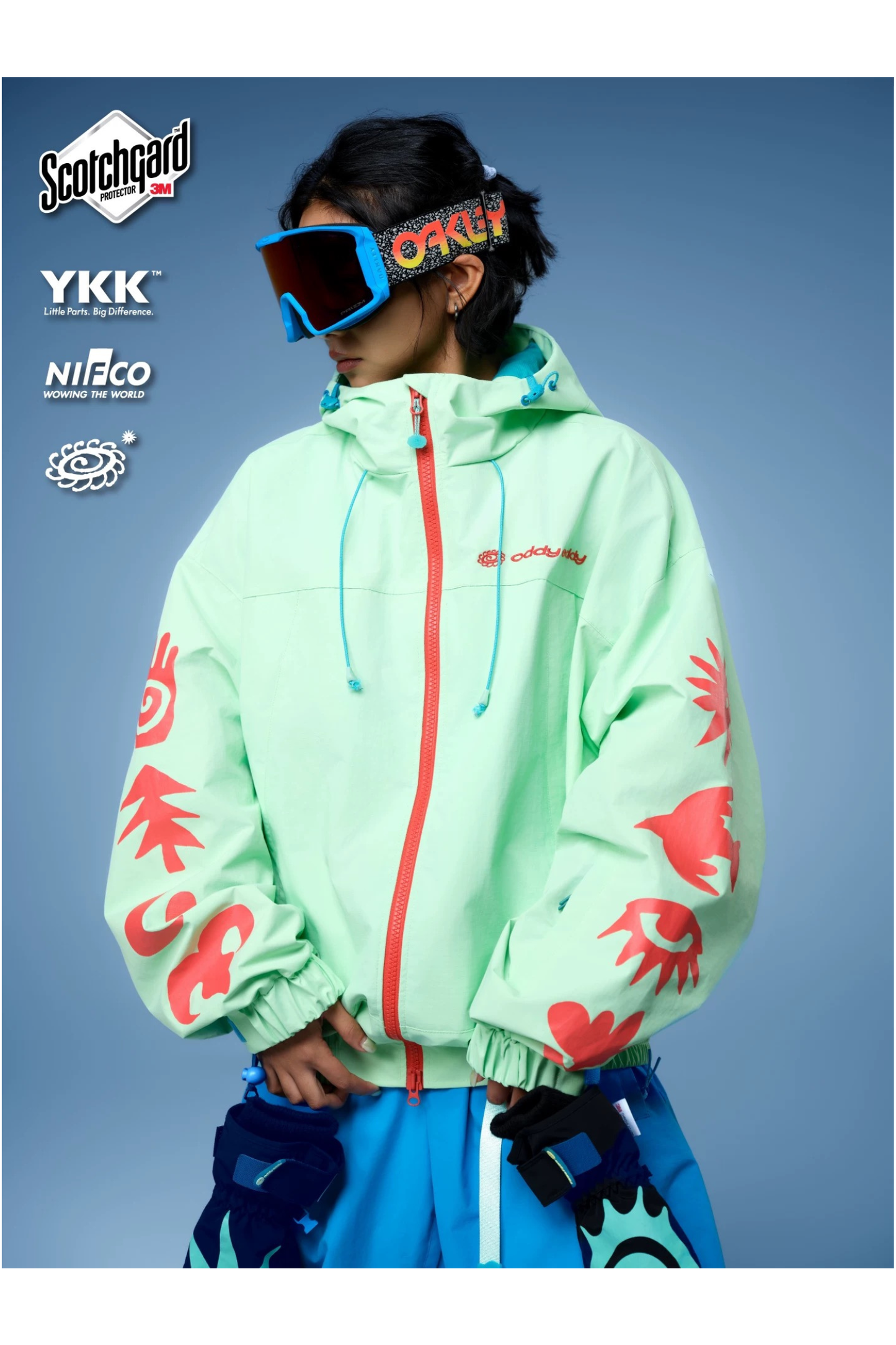 OddyEddy Mint Drip Snowboard Ski Jacket - Unisex