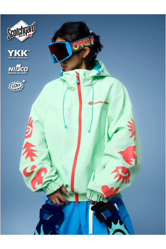 OddyEddy Mint Drip Snowboard Ski Jacket - Unisex