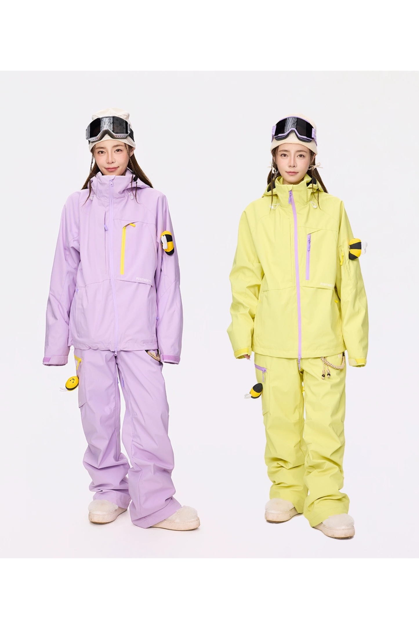 Positibeety 3L Honeybee Ski Snowboard Jacket and Pants Set