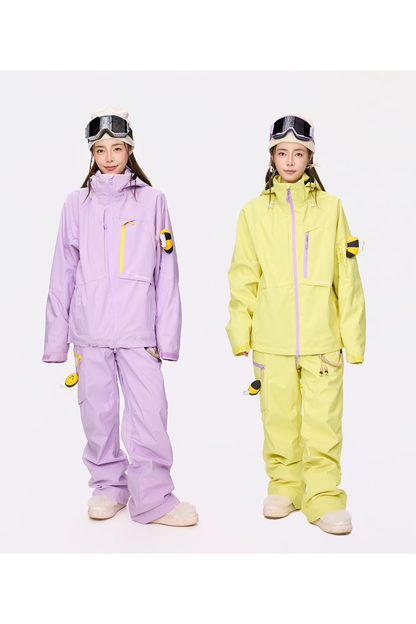 Positibeety 3L Honeybee Ski Snowboard Jacket and Pants Set