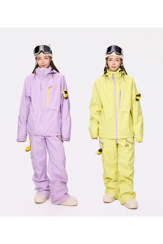 Positibeety 3L Honeybee Ski Snowboard Jacket and Pants Set