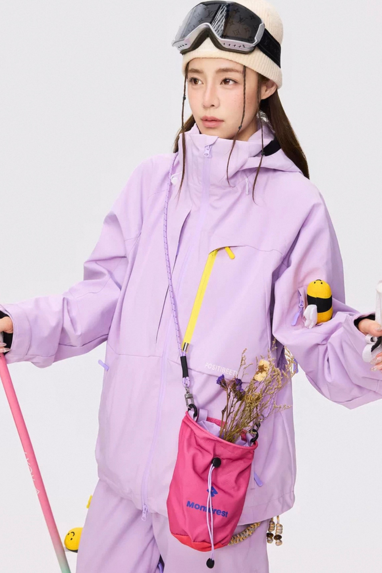 Positibeety 3L Honeybee Ski Snowboard Jacket and Pants Set