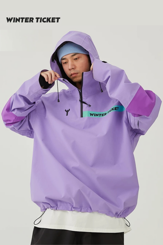 Winter Ticket Freestyle Oversize Snow Hoodie