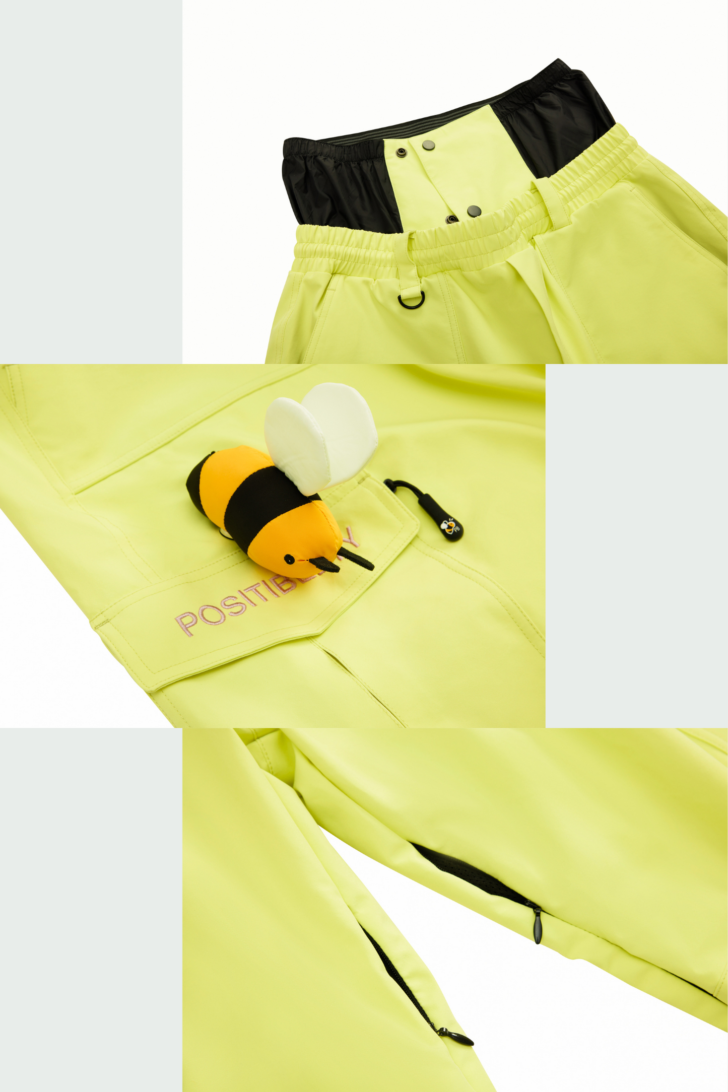 Positibeety 3L Detachable Bee Snow Pants - Exile Space