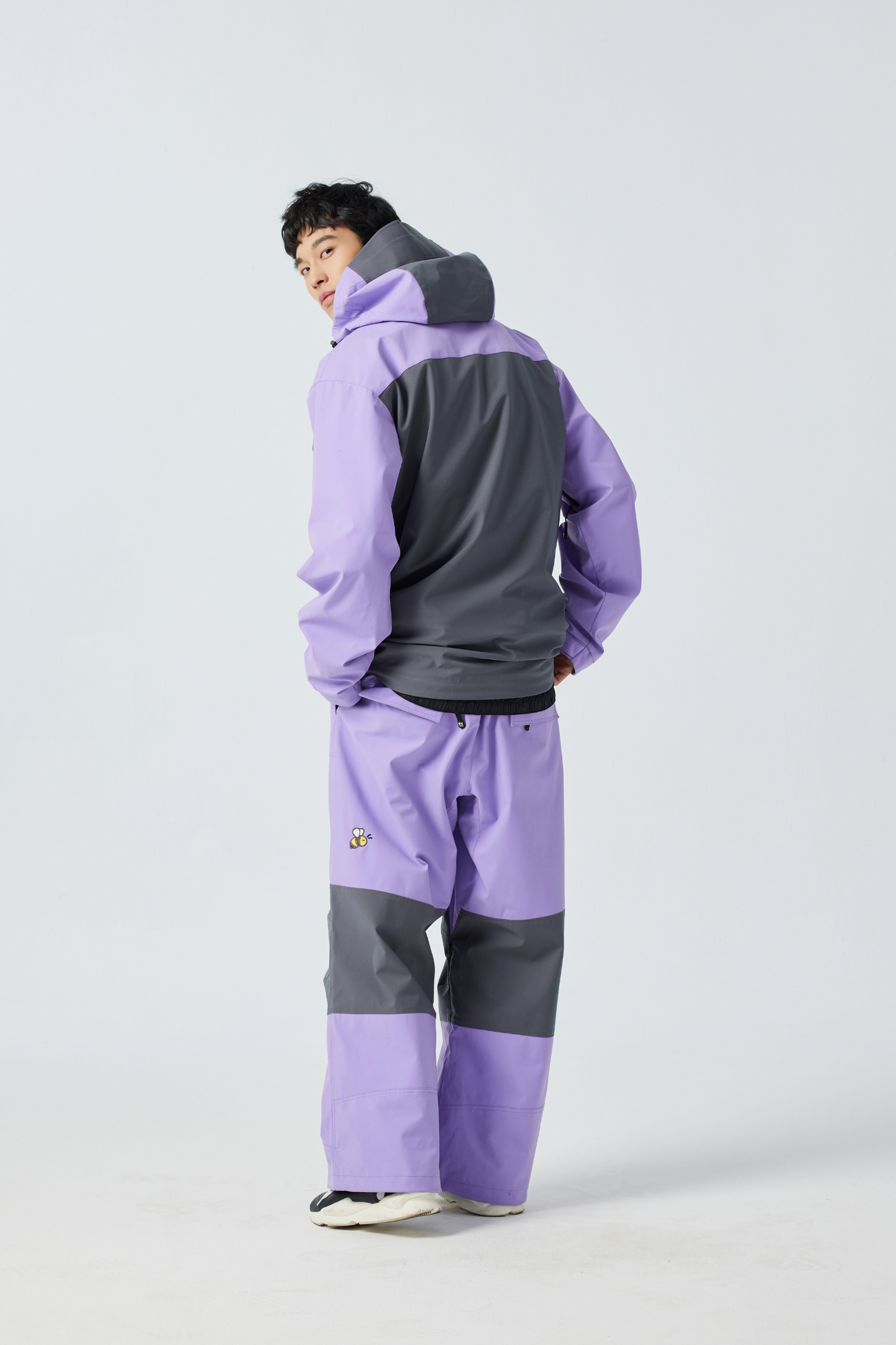 Positibeety 3L Purple Snow Pants - Exile Space