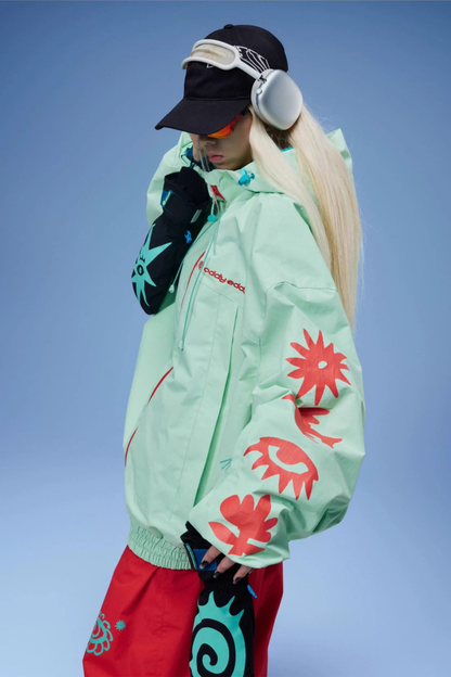 OddyEddy Mint Drip Snowboard Ski Jacket - Unisex, Pre-Order