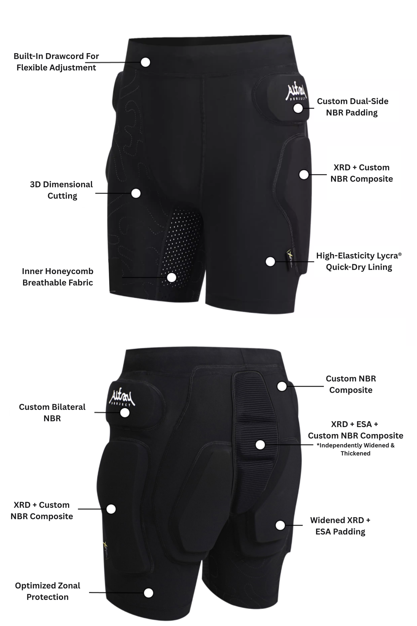 Altay Project Ski Snowboard XRD Hip Protector - Exile Space