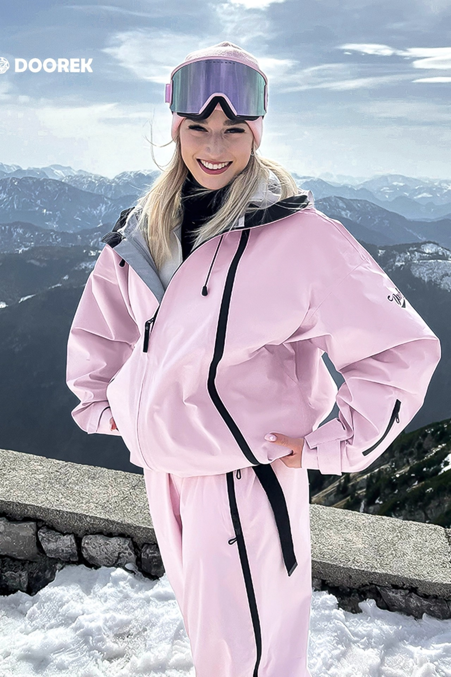 DOOREK 3L Essential Baggy Snow Jacket and Pants Set