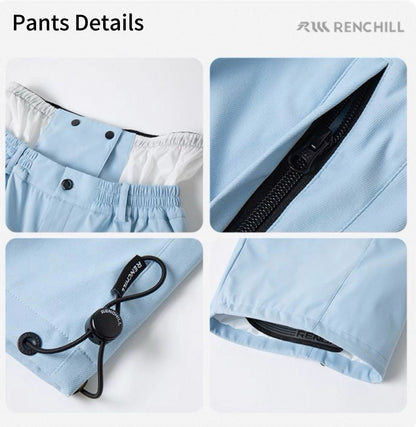 Renchilli Ocean Blue Snowboard Jacket and Pants Set
