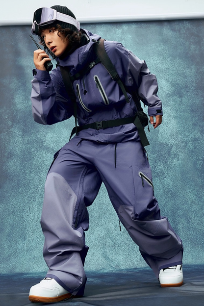 NIS SuperB 3L Ski Snowboard Jacket and Pants Set Purple