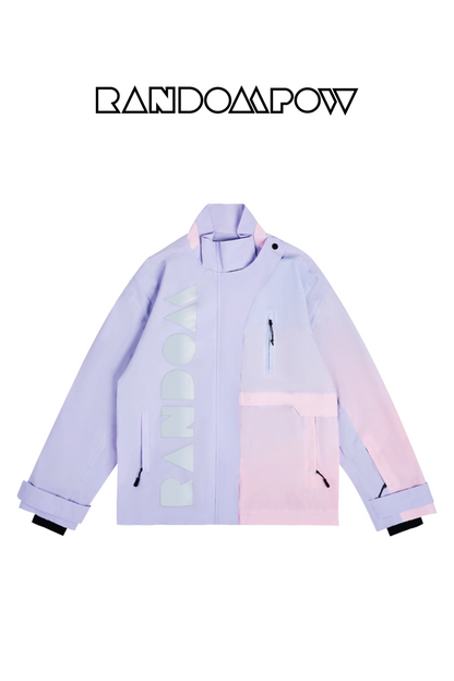 RandomPow Gradient Pink Snow Jacket - Exile Space