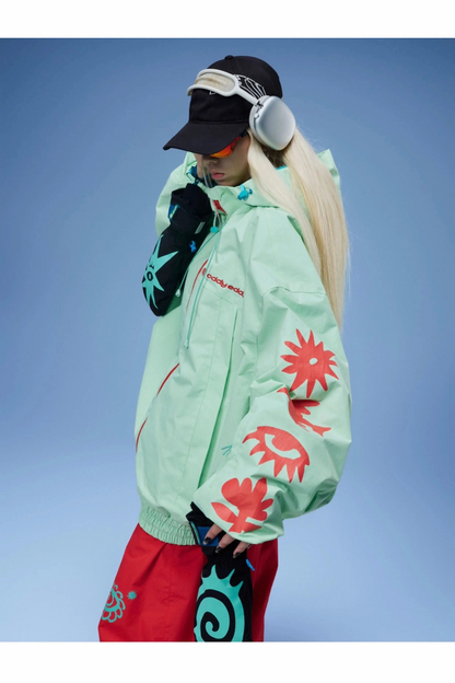 OddyEddy Mint Drip Snowboard Ski Jacket - Unisex