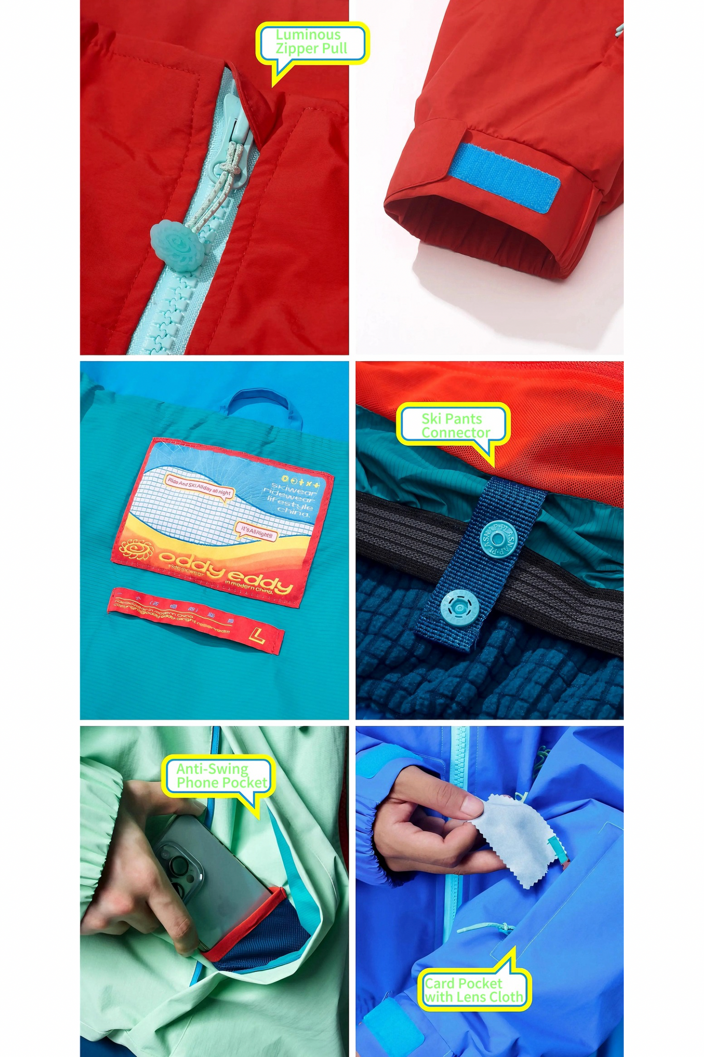 OddyEddy Apollo Snowboard Ski Jacket - Unisex