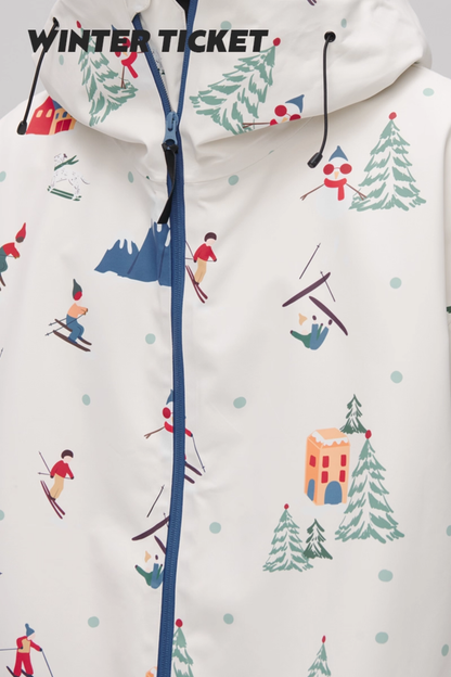 Winter Ticket 3L Freestyle Oversize Winter Fun Ski Jacket Unisex - Exile Space