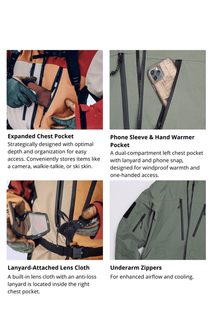 Altay Project Unisex 3L Guide Snow Jacket Orange