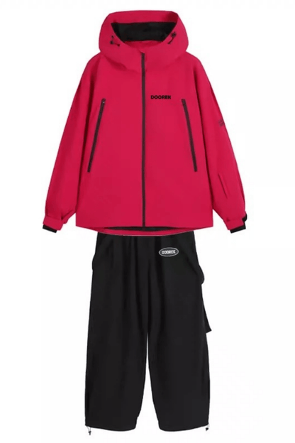DOOREK Bunny Ear Detachable Jacket and Bib Pants Set