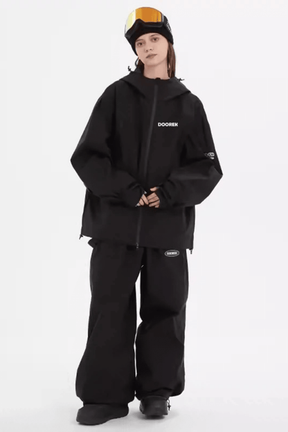 DOOREK Bunny Ear Detachable Jacket and Bib Pants Set
