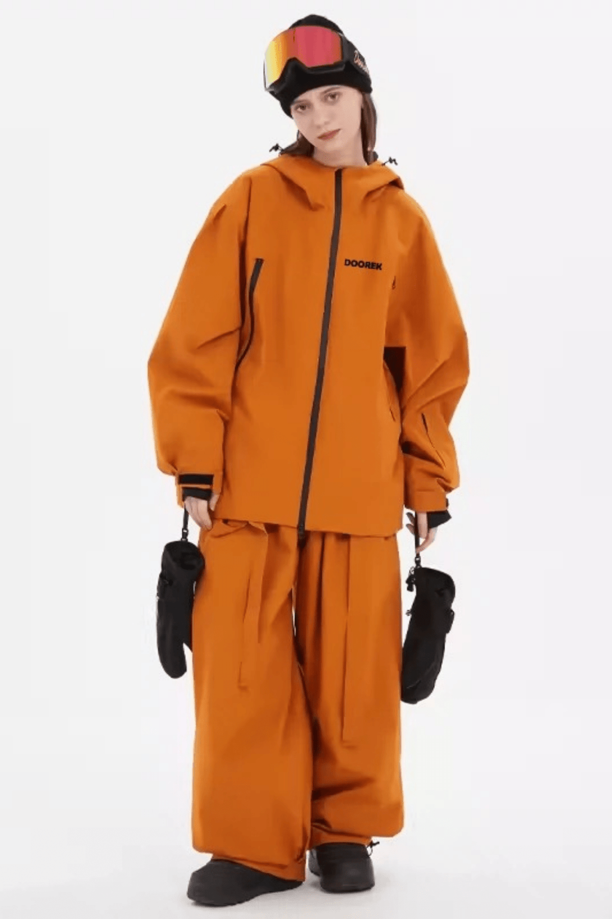 DOOREK Bunny Ear Detachable Jacket and Bib Pants Set