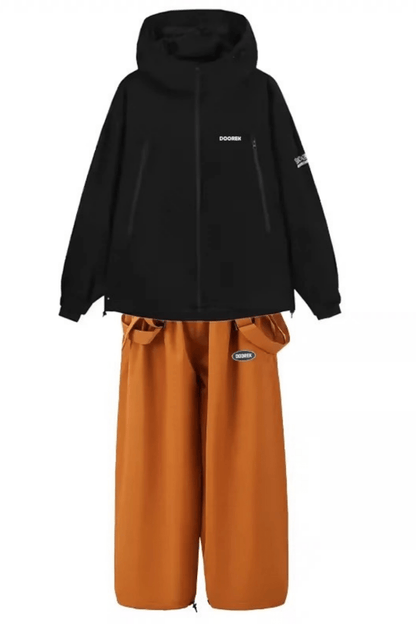 DOOREK Bunny Ear Detachable Jacket and Bib Pants Set