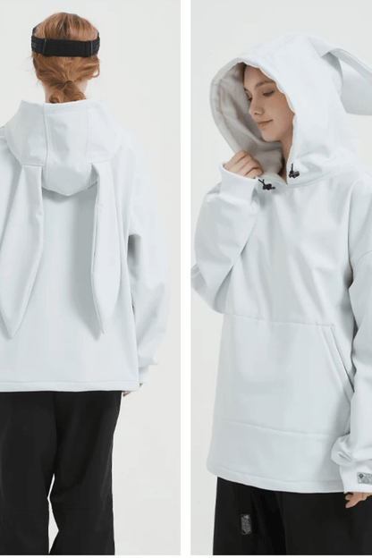 DOOREK Bunny Ear Ski Snowboard Waterproof Hoodie
