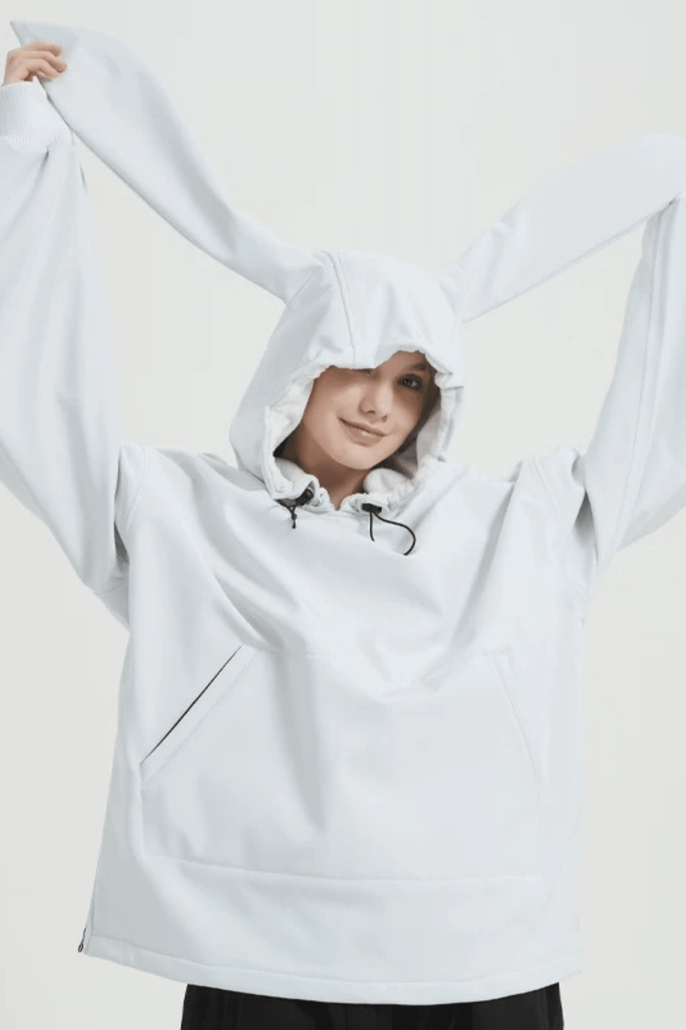 DOOREK Bunny Ear Ski Snowboard Waterproof Hoodie