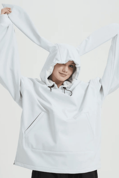 DOOREK Bunny Ear Ski Snowboard Waterproof Hoodie